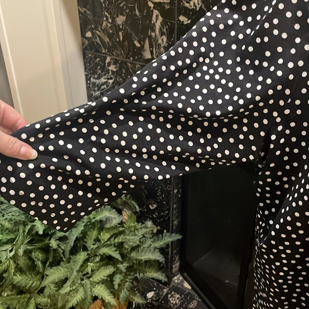 Polka Dot Black and White Dress - Picture 4 of 8